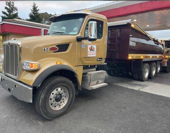 Dirt Haulers Inc. Peterbilt dump truck and trailer